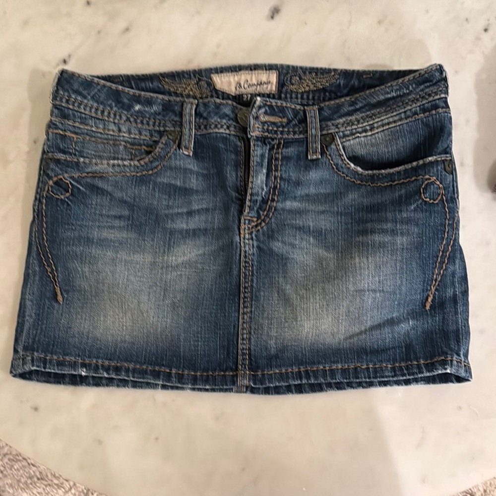 Denim Mini Skirt
